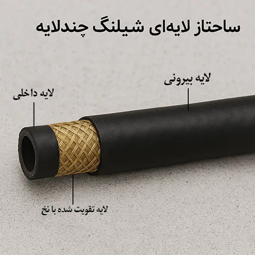 ساختار چند لایه شیلنگ بنزین
