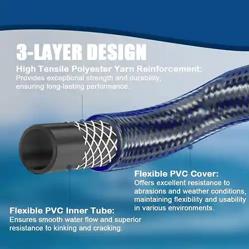 شلنگ آب سه لایه حیاط هیدروکالا