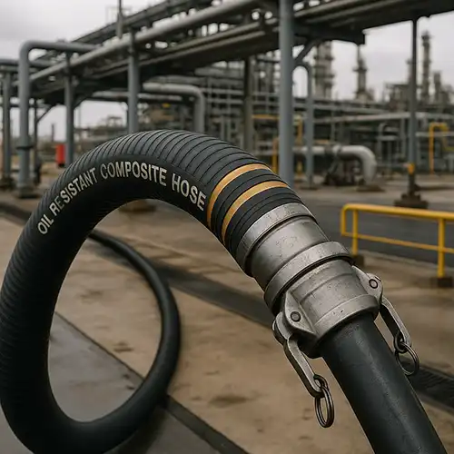 شیلنگ مقاوم در برابر روغن در هنگام تخلیه