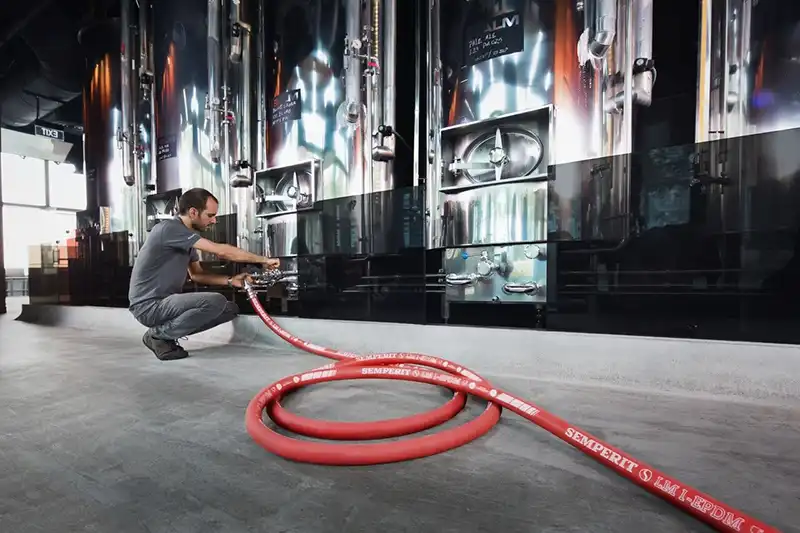 شیلنگ نخدار مقاوم در برابر روغن فنر دار - هیدروکالا