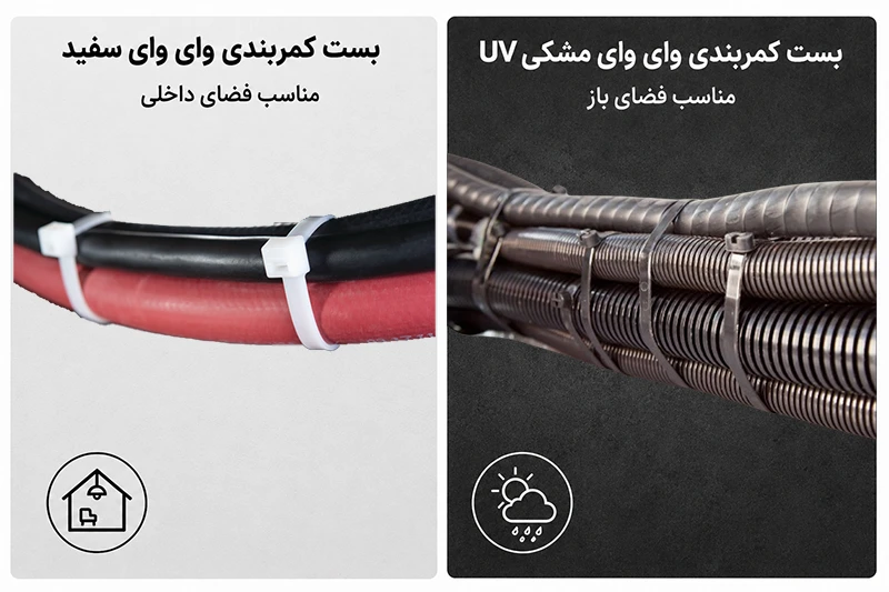 انواع بست کمربندی وای وای موجود در هیدروکالا